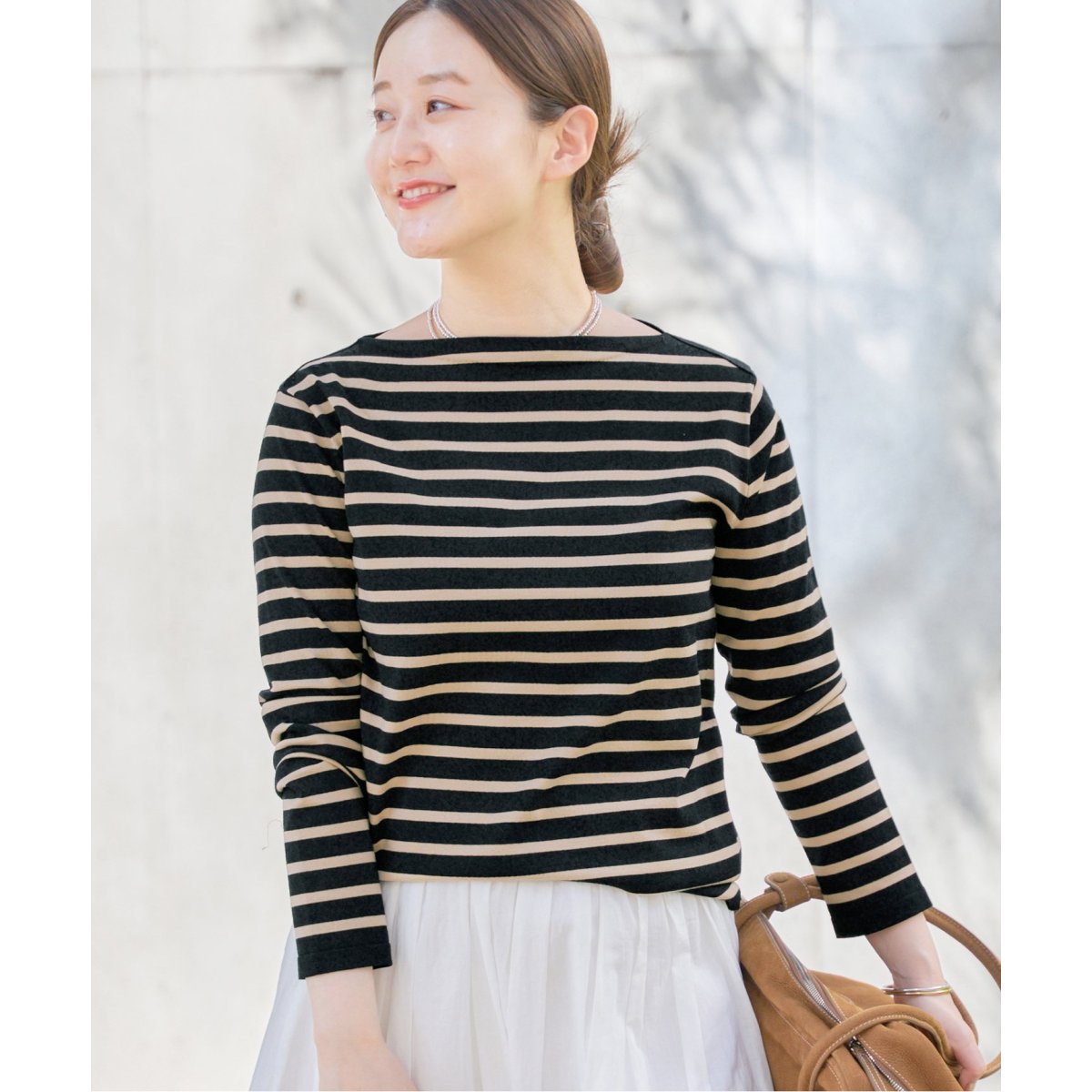 追加》SEATTLE度詰めボーダーボートネックニット | イエナ(IENA