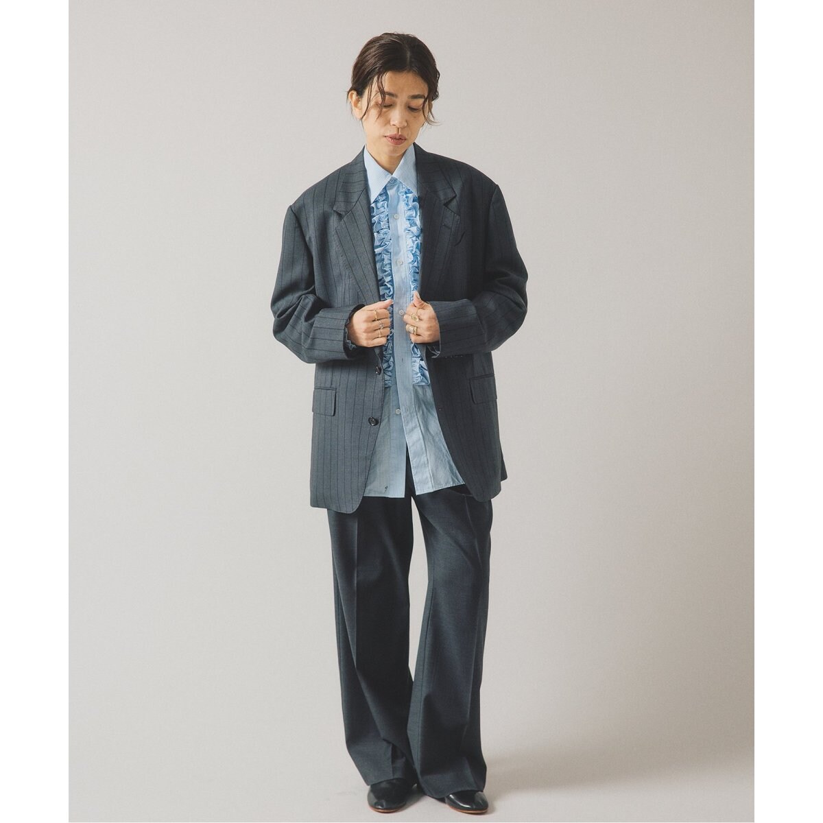 BOWTE/バウト 別注 ギンガムチェック フリルブラウス | イエナ(IENA