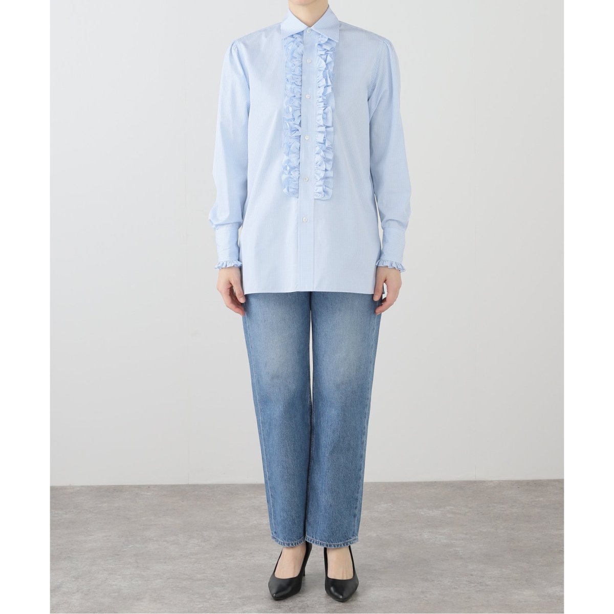 BOWTE/バウト 別注 ギンガムチェック フリルブラウス | イエナ(IENA