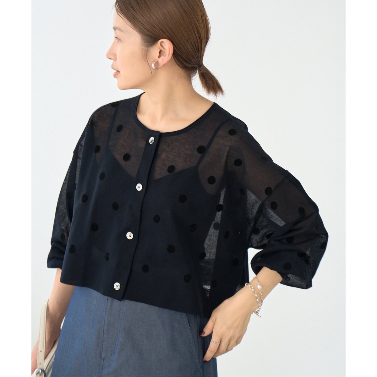 ネネちゃん　IENA FILMY ドット カーディガン FILMY ドット カーディガン | イエナ(IENA) | マルイウェブチャネル