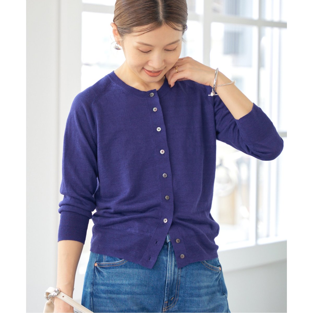 IENA フレンチリネン7分袖カーディガン フレンチリネン7分袖カーディガン | イエナ(IENA) | マルイ