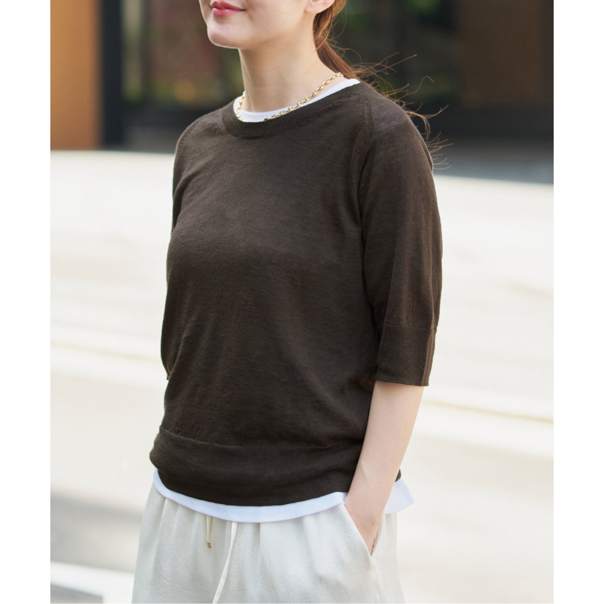 ◇新品◇IENA　フレンチリネンハーフスリーブプルオーバー【2025SS】 フレンチリネンハーフスリーブプルオーバー | イエナ(IENA) | マルイ