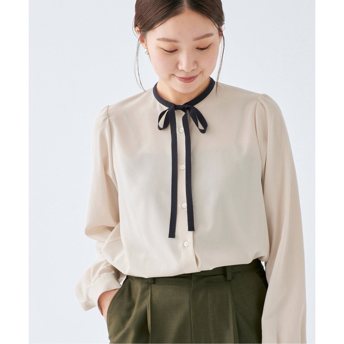 配色ボウタイブラウス | イエナ(IENA) | マルイウェブチャネル