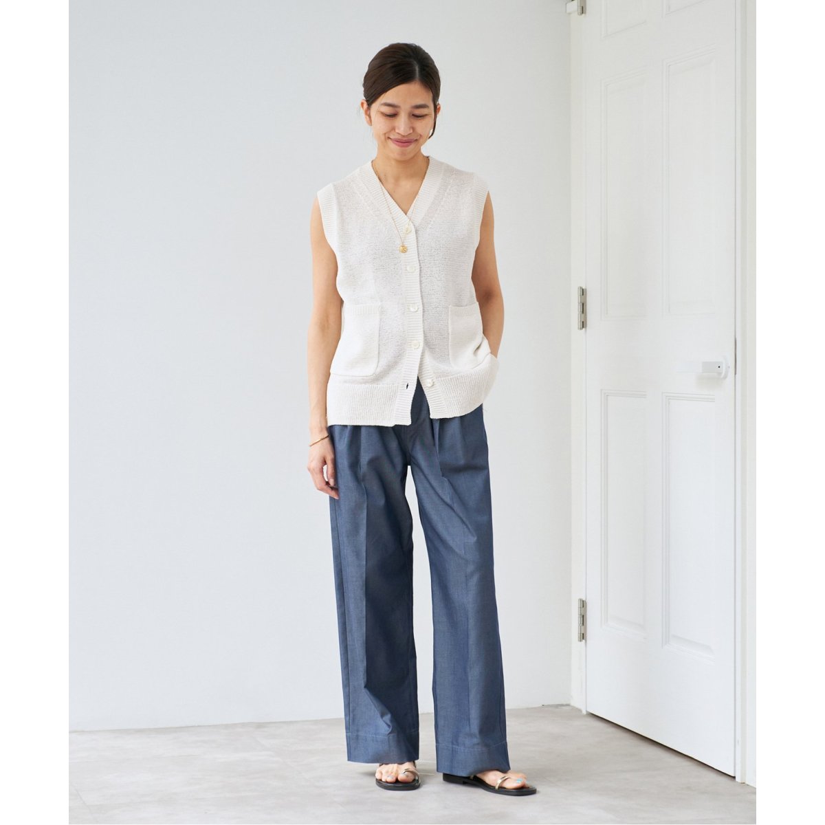 人気完売品！IENA テープヤーンベスト　新品タグ付き 人気完売品！IENA テープヤーンベスト 新品タグ付き セール