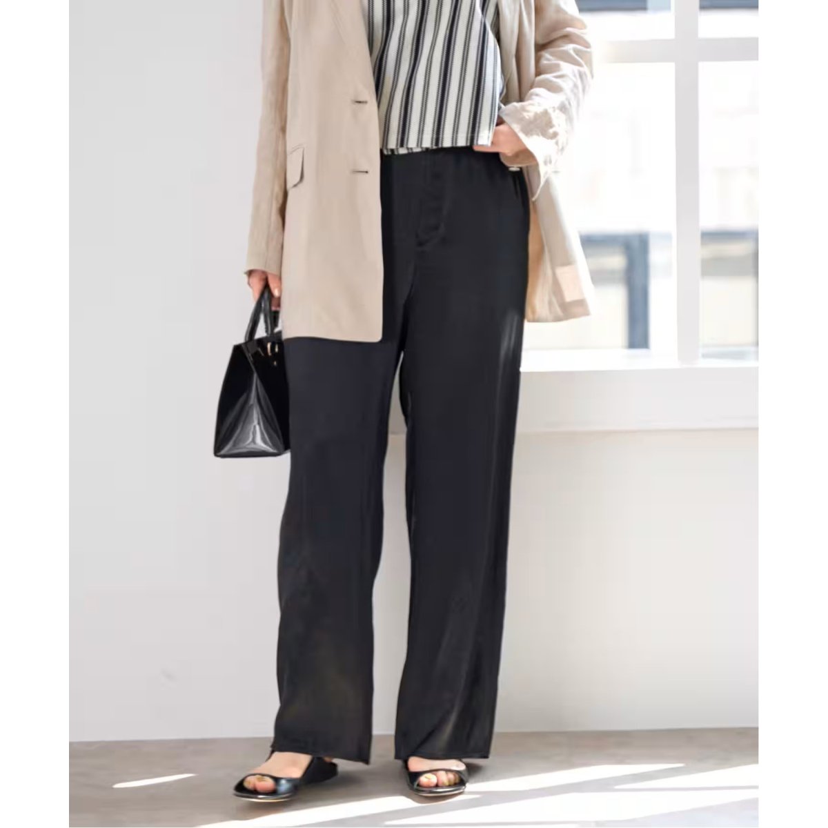 IENA　ブラウン系【美品・洗える】バリエーションリラックスパンツ バリエーションリラックスパンツ | イエナ(IENA) | マルイウェブ
