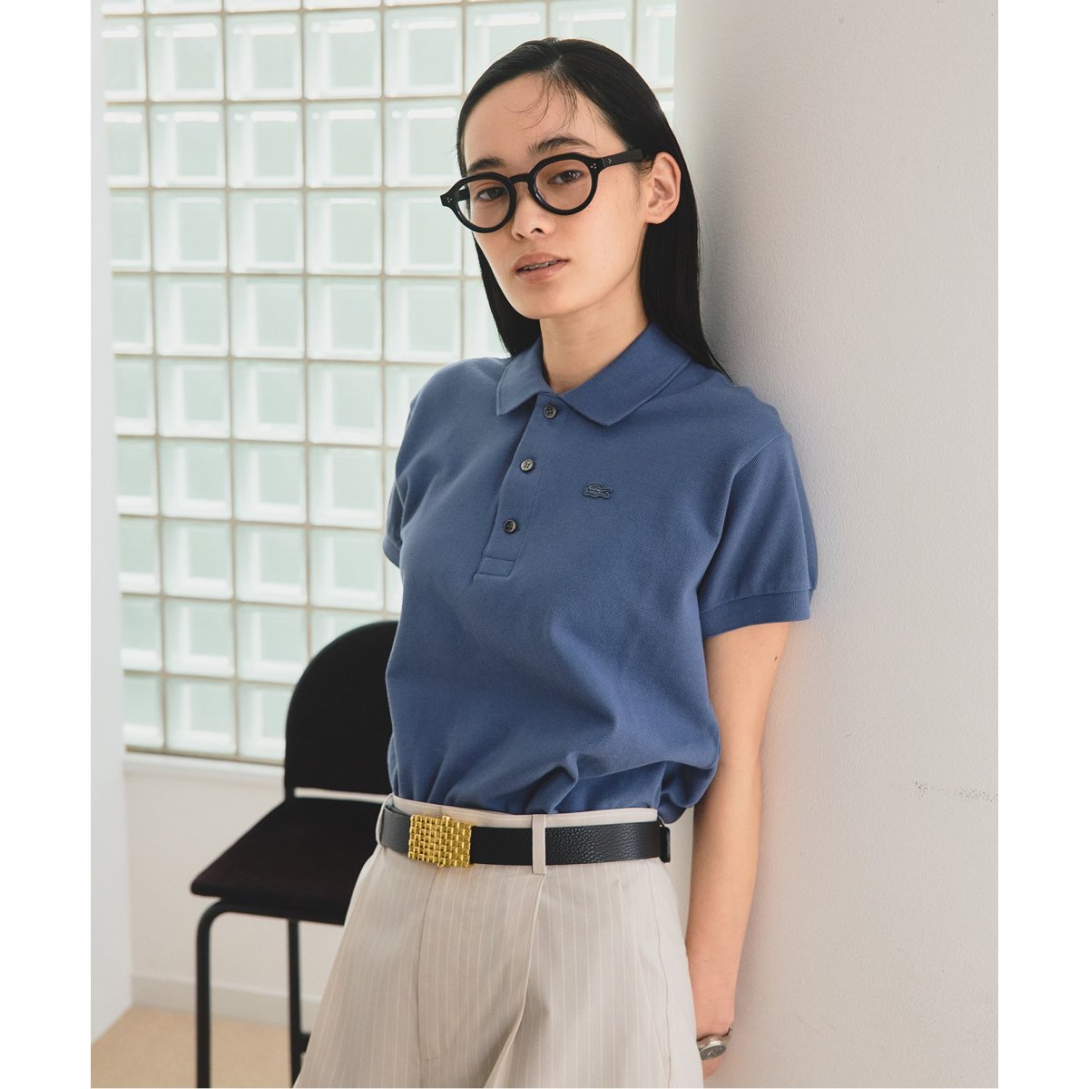 IENA LACOSTE/ラコステ 別注 POLO SHIRTS ポロシャツ LACOSTE/ラコステ