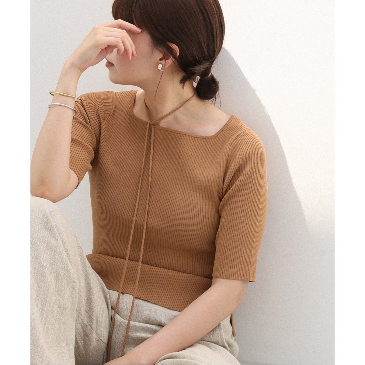 IENA B.コード付きスクエアプルオーバー IENA｜B.コード付きスクエアプルオーバー | Rakuten Fashion