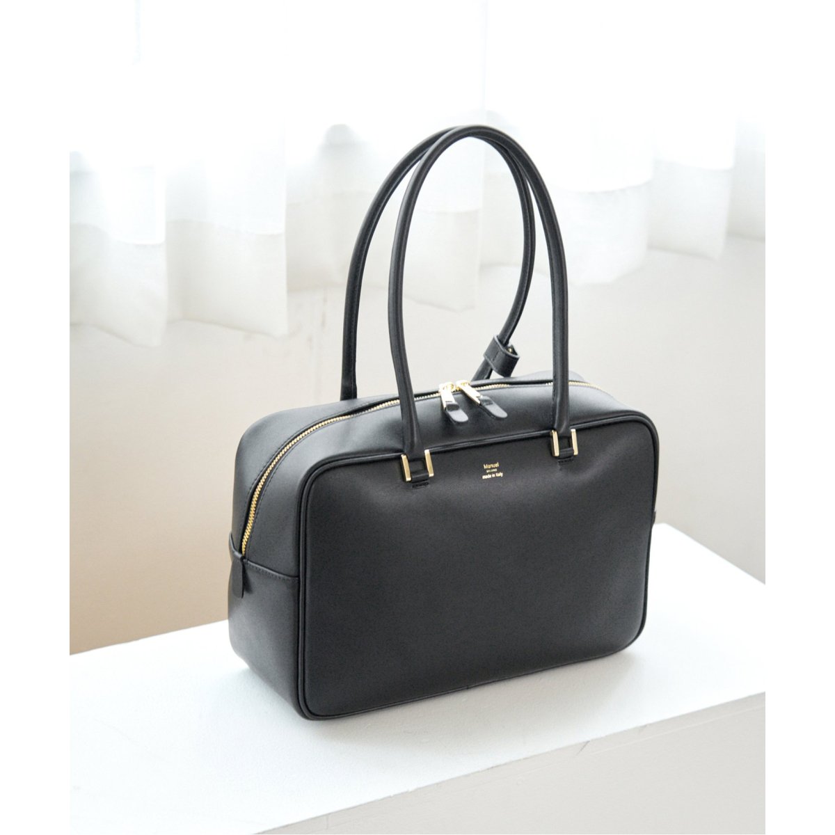 Manuel MILANO/マニュエルミラノ LEATHER BOSTON ボストンバッグ