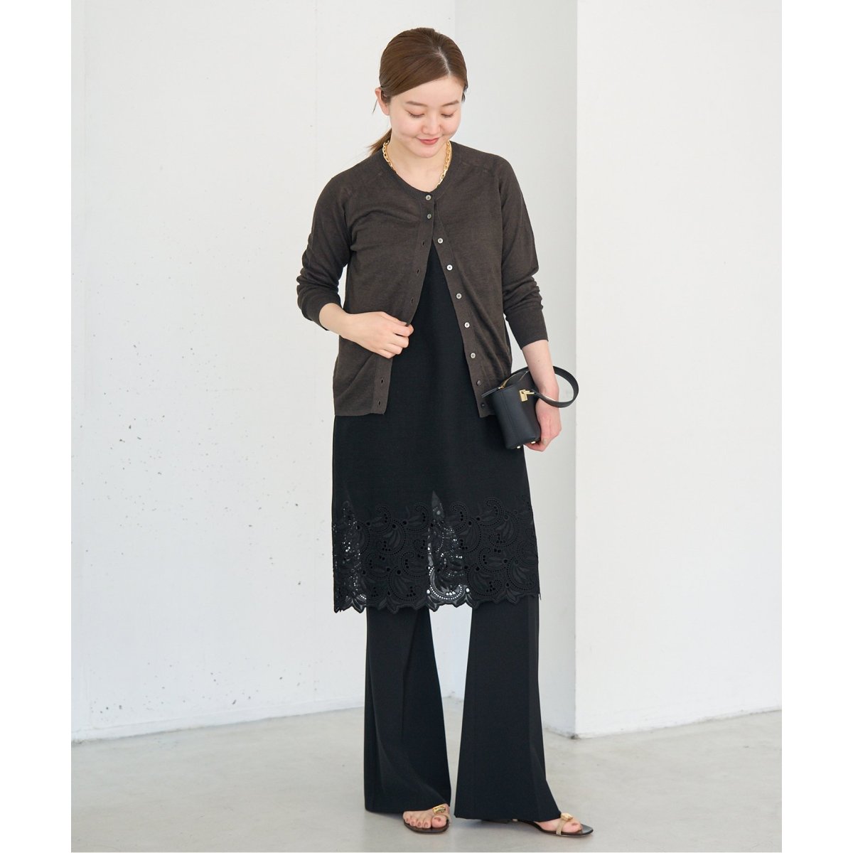 追加》フレンチリネン7分袖カーディガン | イエナ(IENA) | マルイ