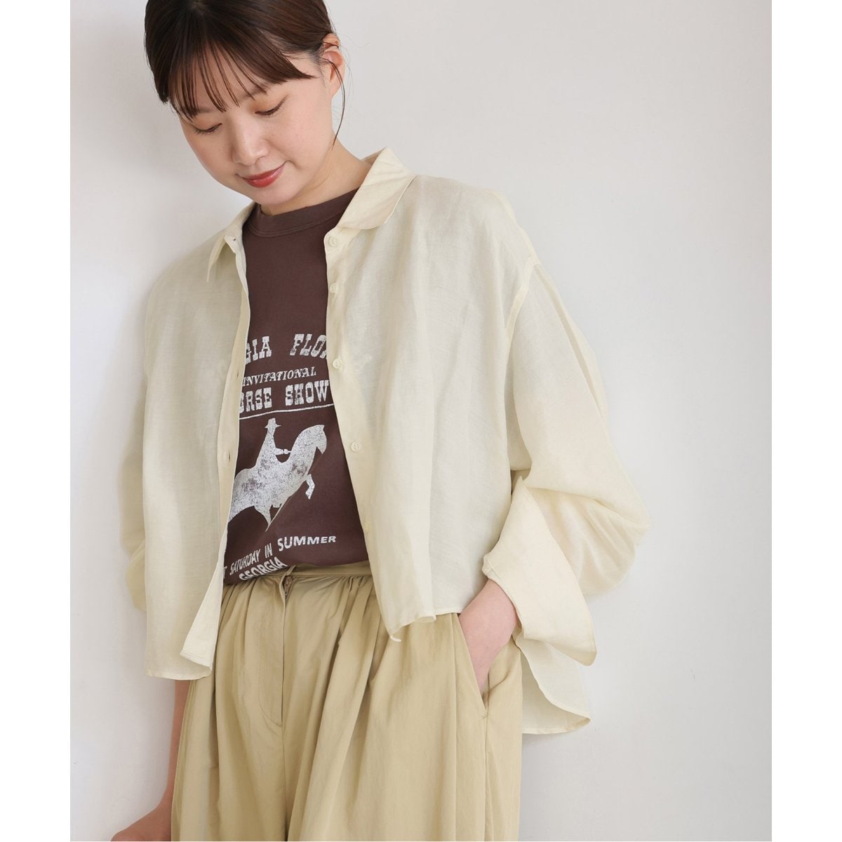 【新品タグ付き】IENA イエナ ライトオンスデニム オーバーサイズシャツ ライトオンスデニムベーシックシャツ（シャツ／ブラウス）｜IENA