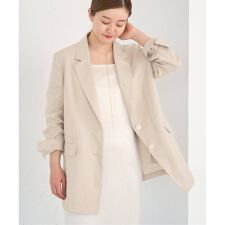 《追加》ウォッシャブル ソフトリネン2Bジャケット