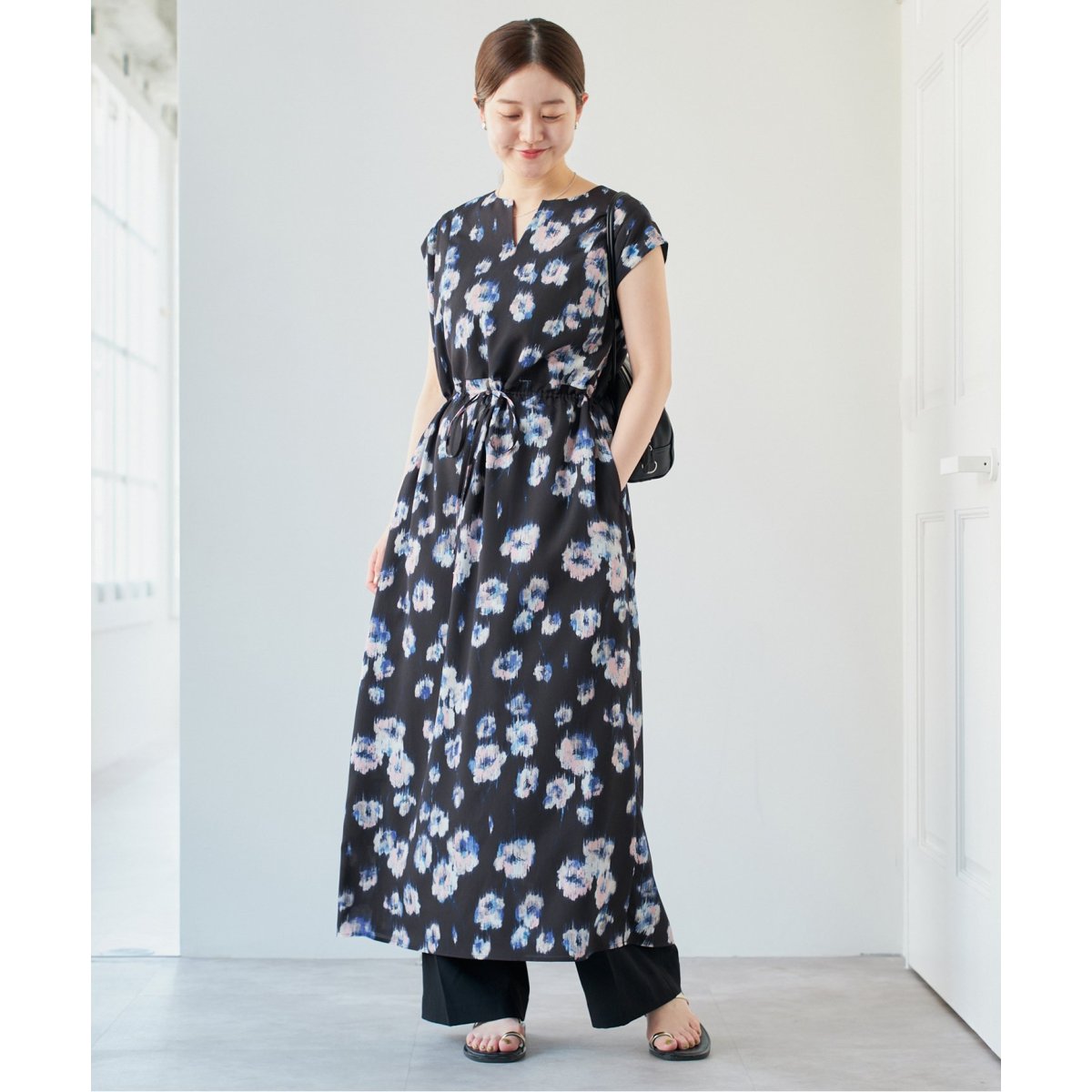 フ*ン様 【お値下げします☆美品】IENA イエナ 花柄 ストライプ ワンピース ストライプフラワーサッシュワンピース | イエナ(IENA) | マルイ