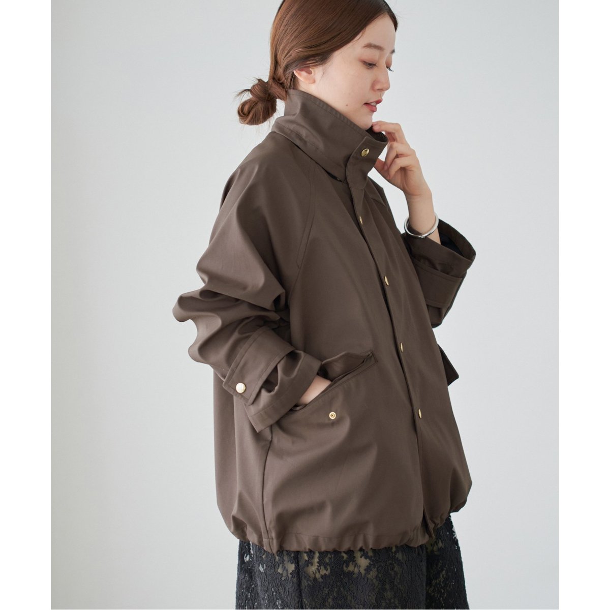 【返品送料無料】 SELENAHELIOS/セレナヘリオス】Bright ブルゾン Blouse Gather トップス