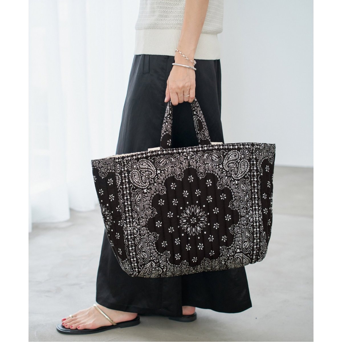 MALUS BANDANA QUILTING BIG BAG トートバッグ MALUS/マリュス BANDANA QUILTING BIG BAG トートバッグ（トート