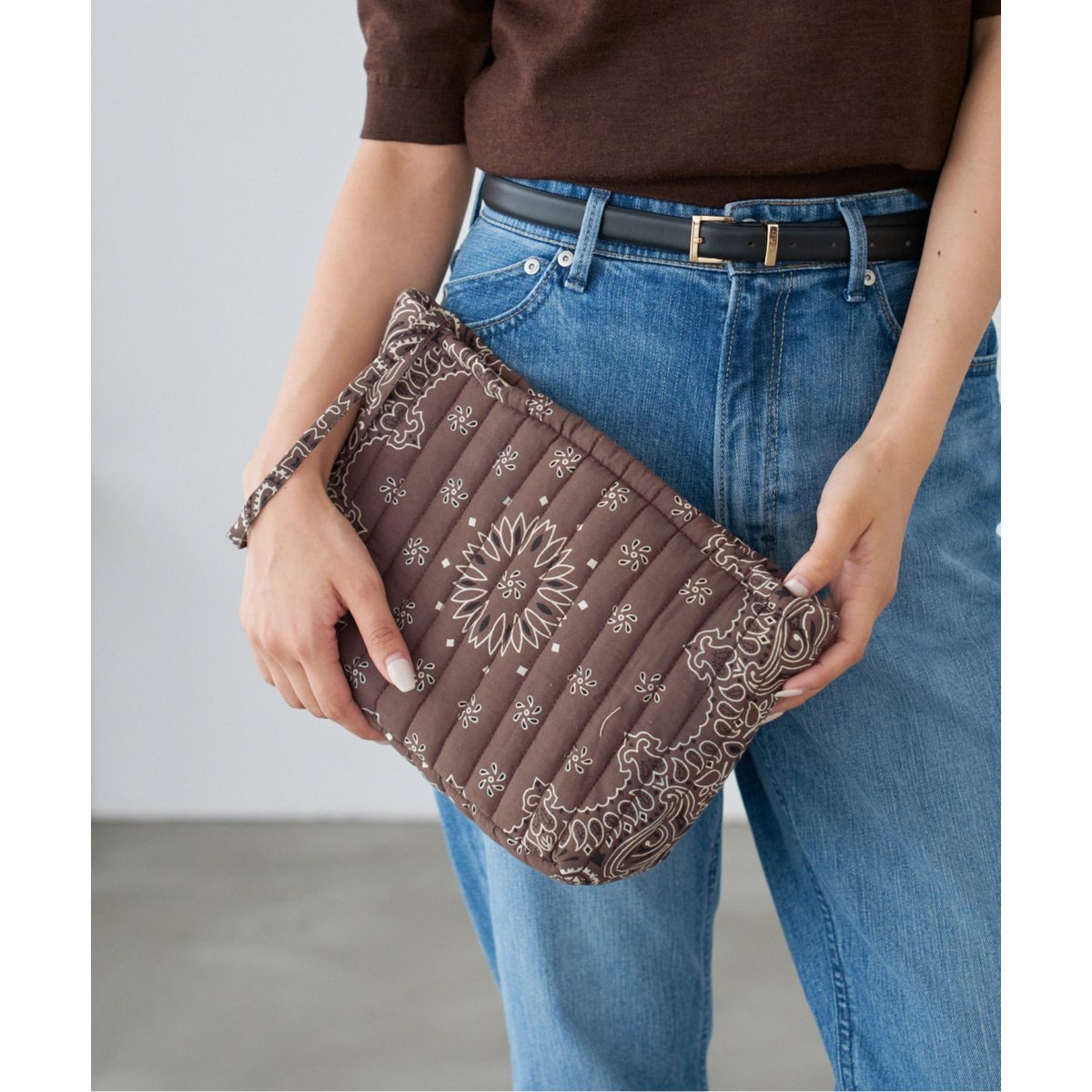 MALUS/マリュス BANDANA QUILTING POUCH ポーチ | イエナ(IENA