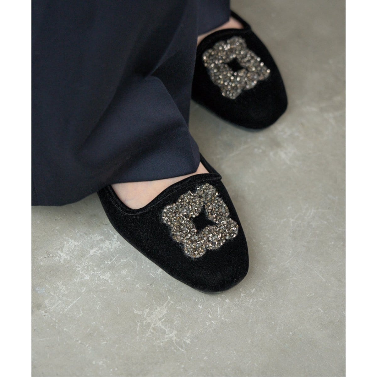 予約》MALUS/マリュス VELVET BIJOU SHOES | イエナ(IENA