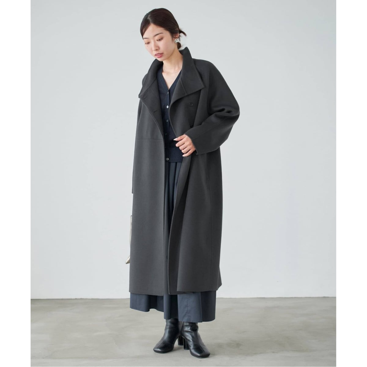 【新品】【2025AW】IENA スーパー160スタンドコート 38 グレー イエナ IENA Super160スタンドコート （グレー） - ファッション通販 d