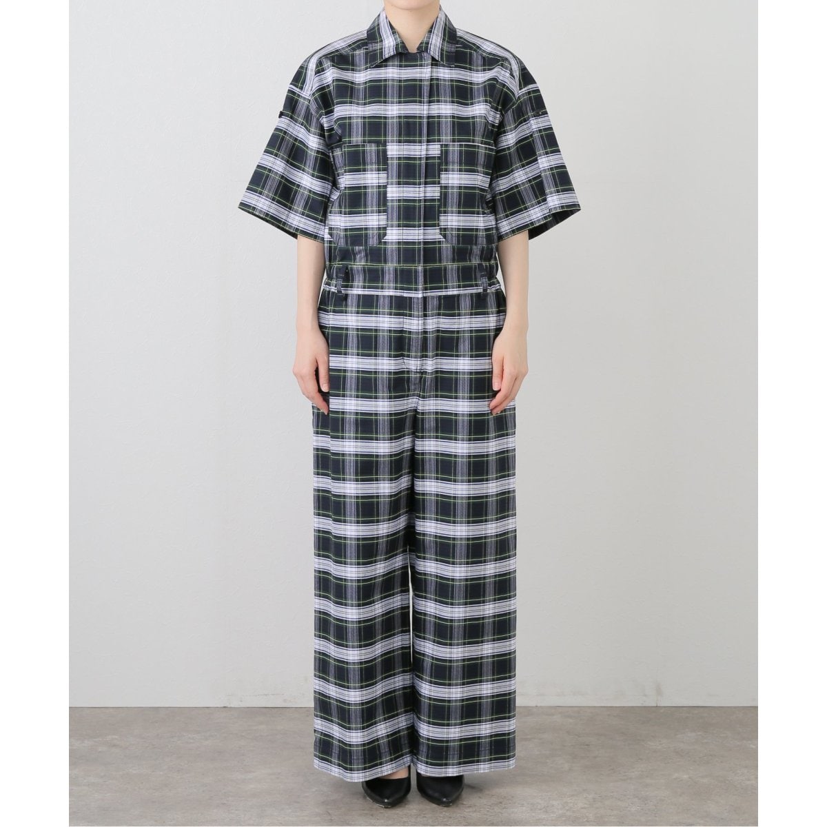upper hights/アッパーハイツ THE M パフスリーブオールインワン