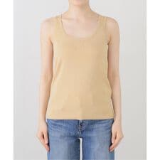 Maison IENA コットンシルクノースリーブ