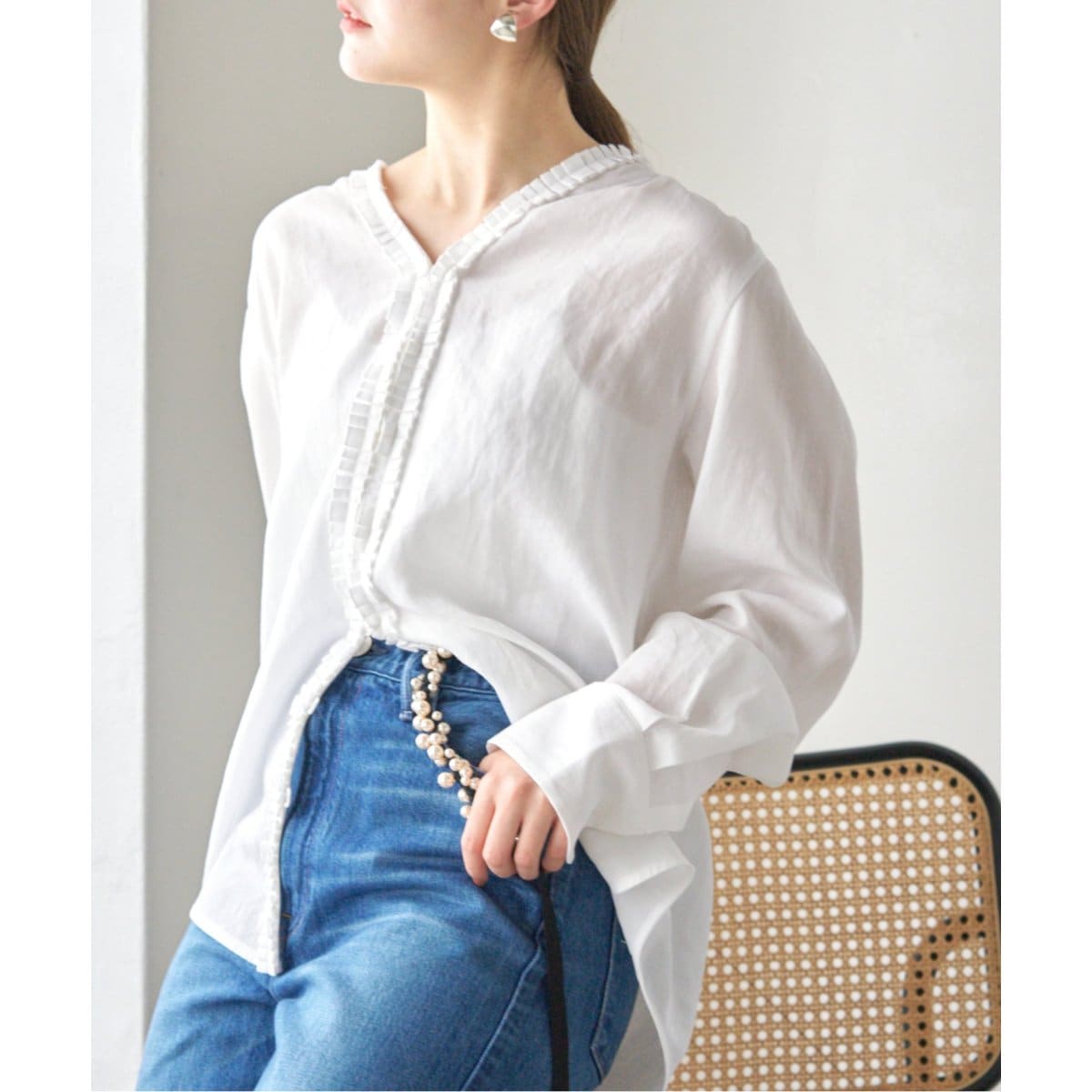 TORRAZZO DONNA/トラッゾドンナ Pintuck tunics blouse 6233