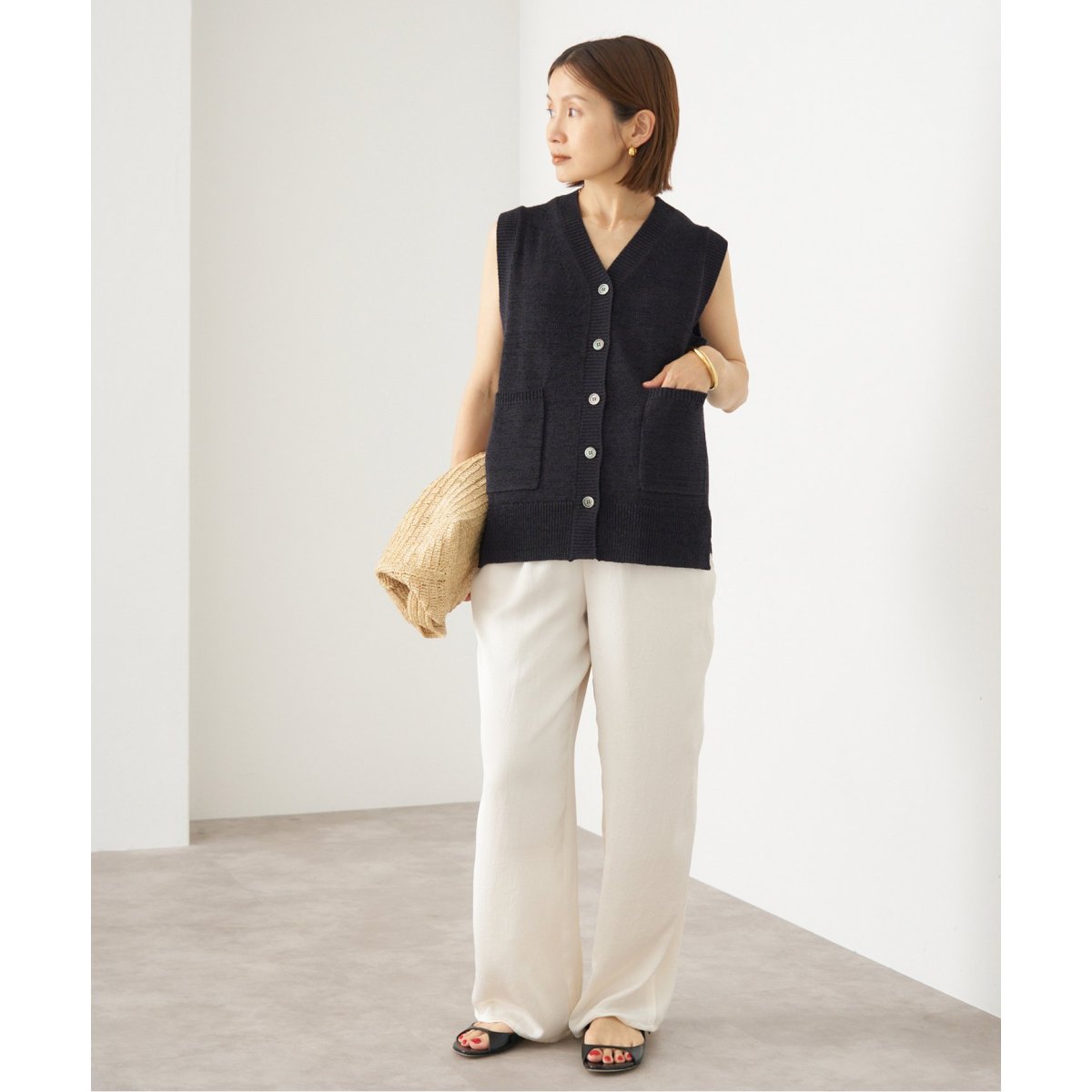 追加》テープヤーンベスト | イエナ(IENA) | マルイウェブチャネル