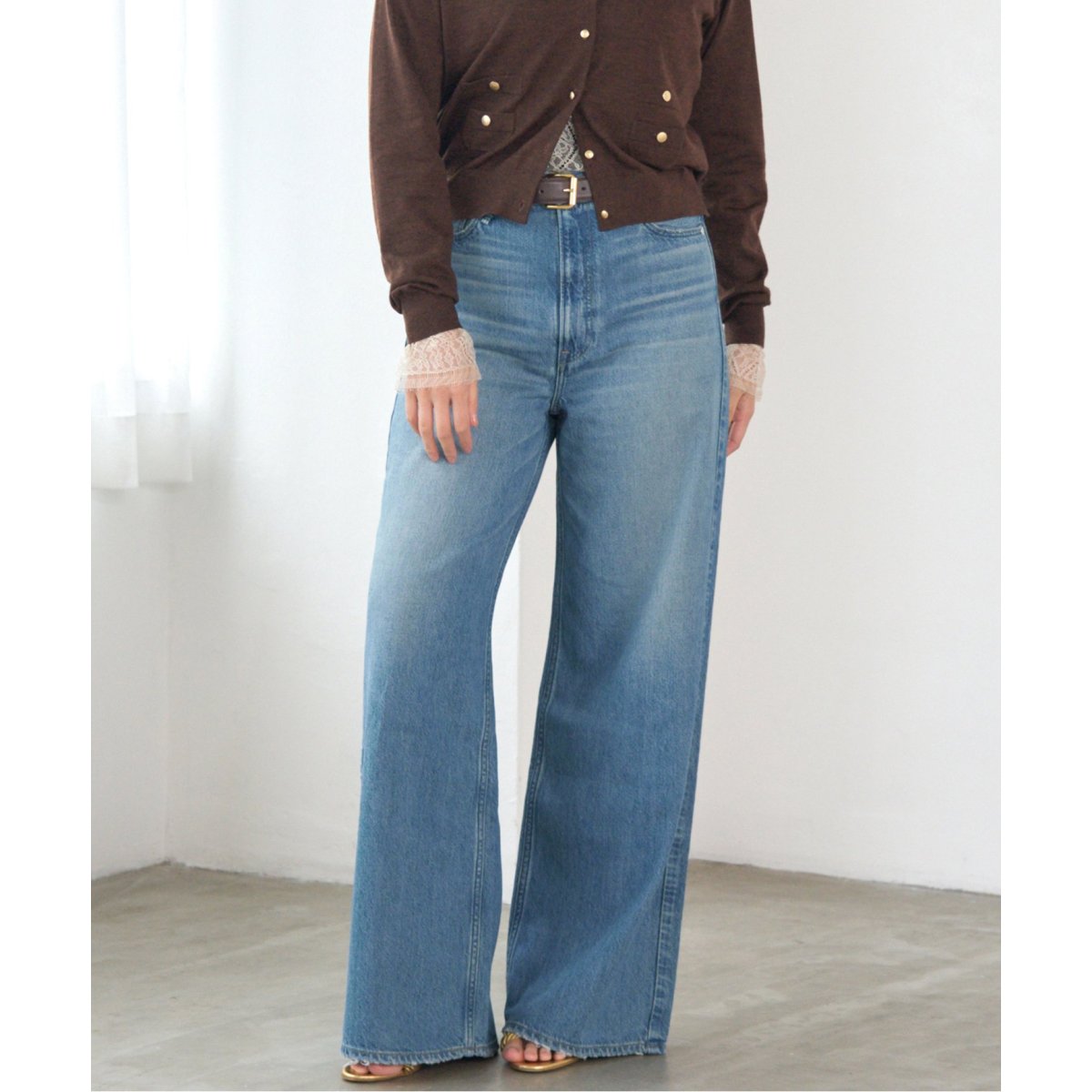 アッパーハイツ 別注 THE GARNET ワイドストレートデニム upper hights/アッパーハイツ 別注 THE GARNET ワイドストレート