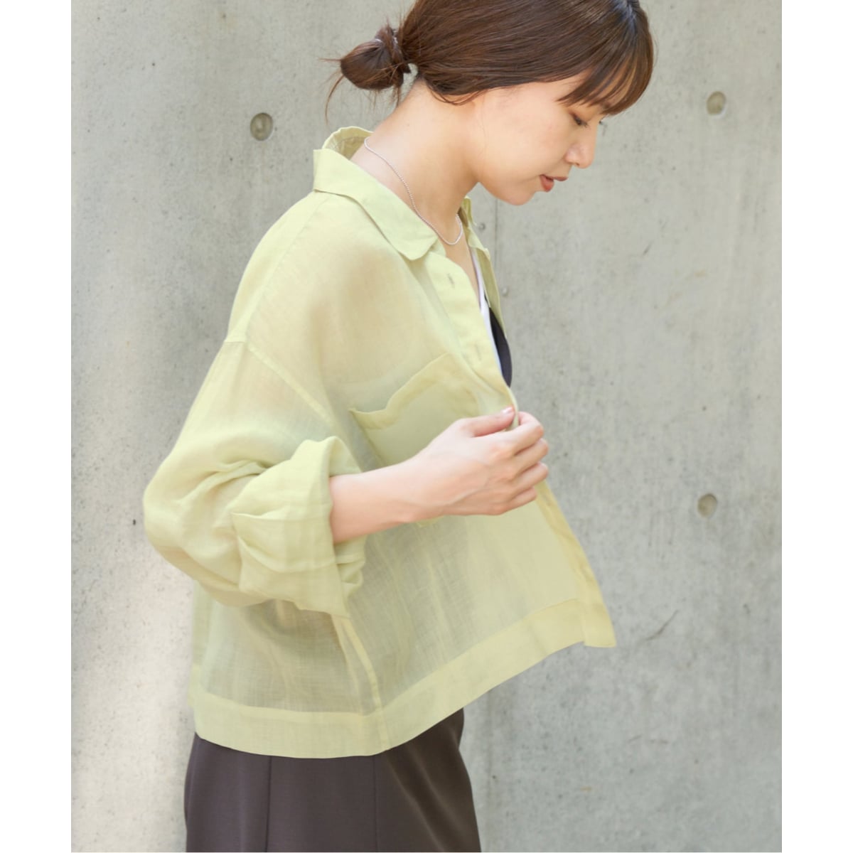ラミーショートシャツ ラミーショートシャツ（シャツ／ブラウス）｜IENA（イエナ）の