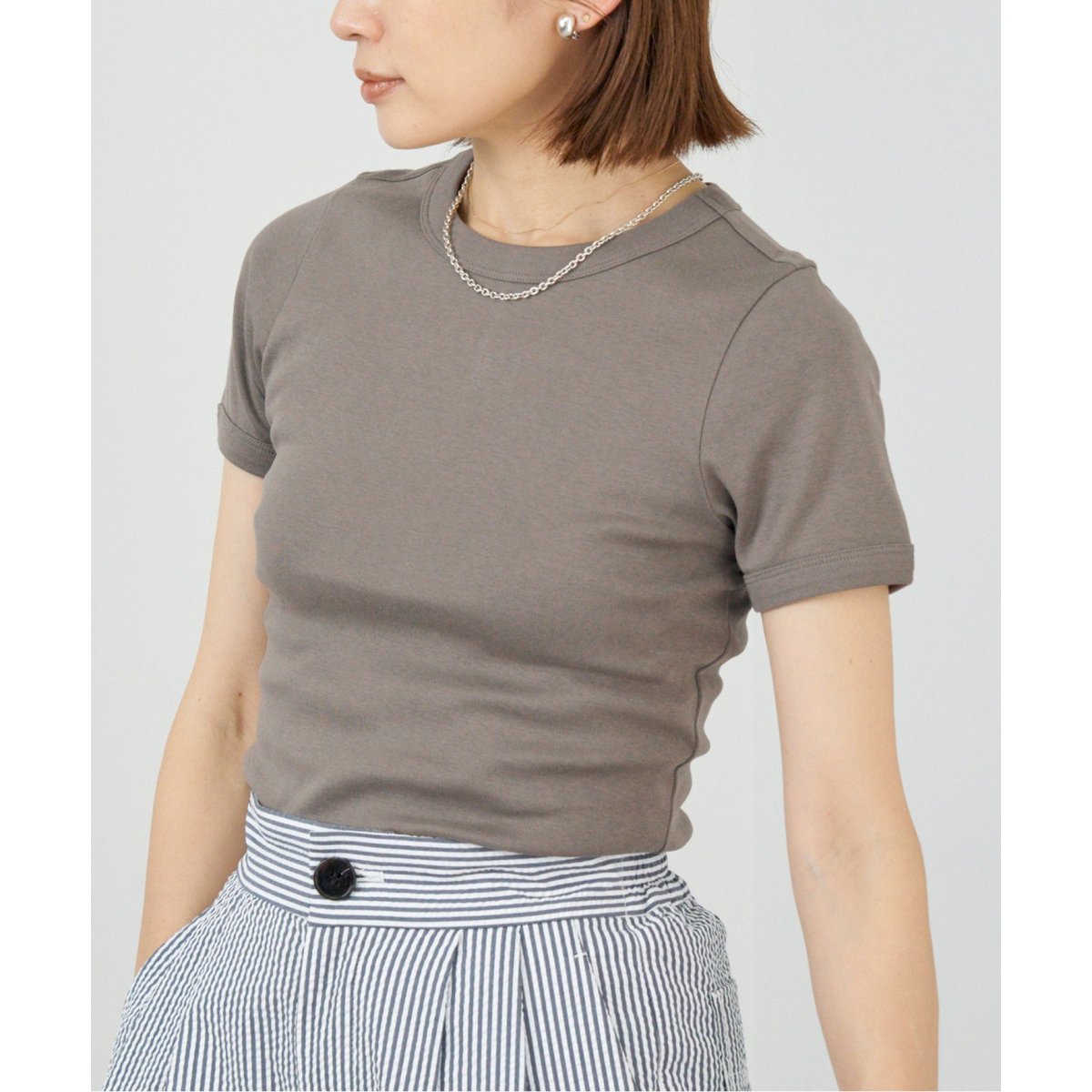 INSCRIRE/アンスクリア】Mesh Short Sleeve / メッシュTシャツ