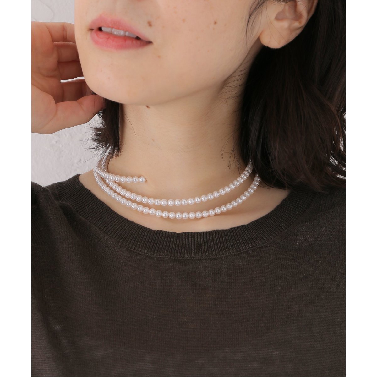 未使用⭐︎IENA Pearl International ネックレス IENA（イエナ） ネックレス IENA 10K タンスイパール ネックレス 37cm