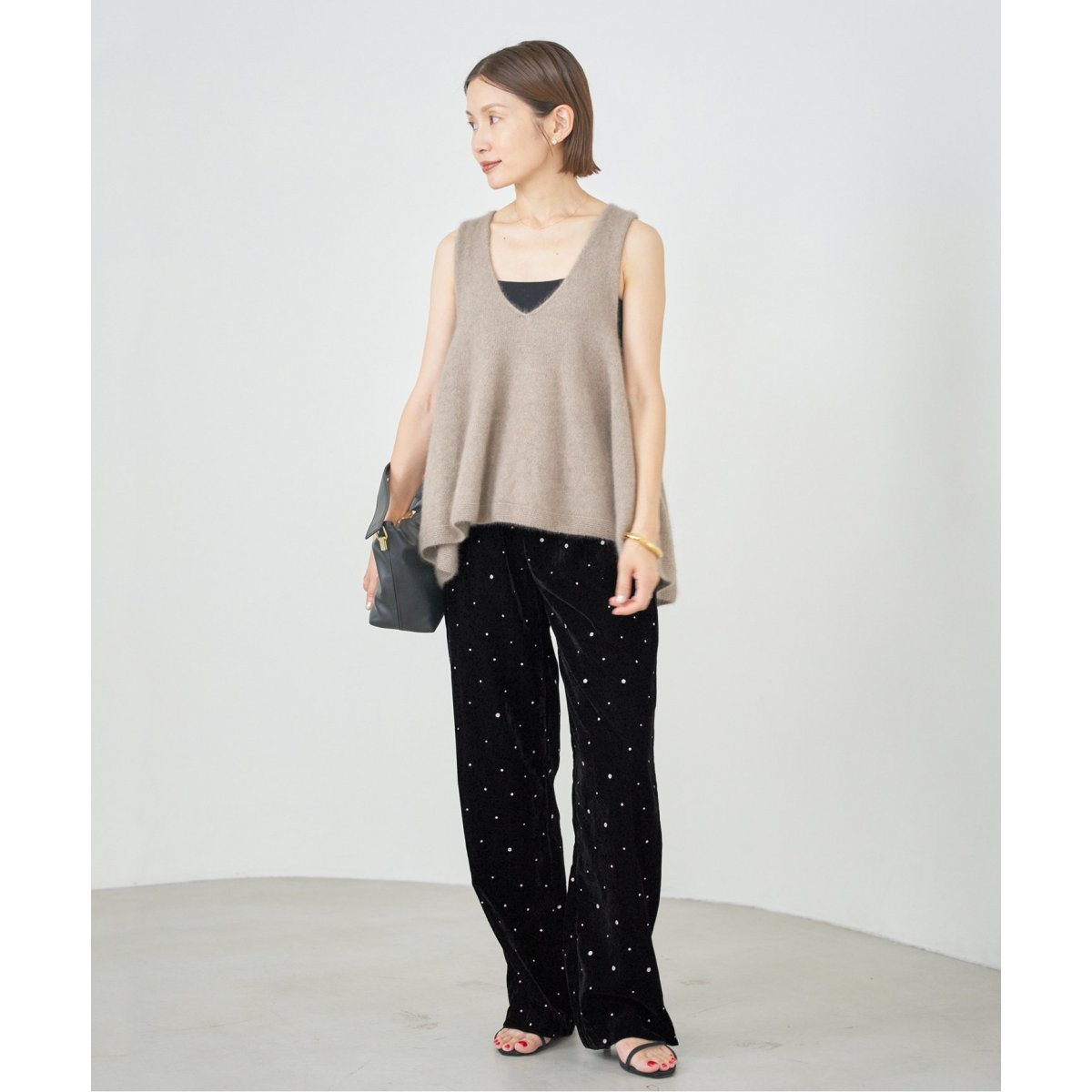 COUTURE D'ADAM/クチュールドアダム Glitter PT ベロアイージーパンツ