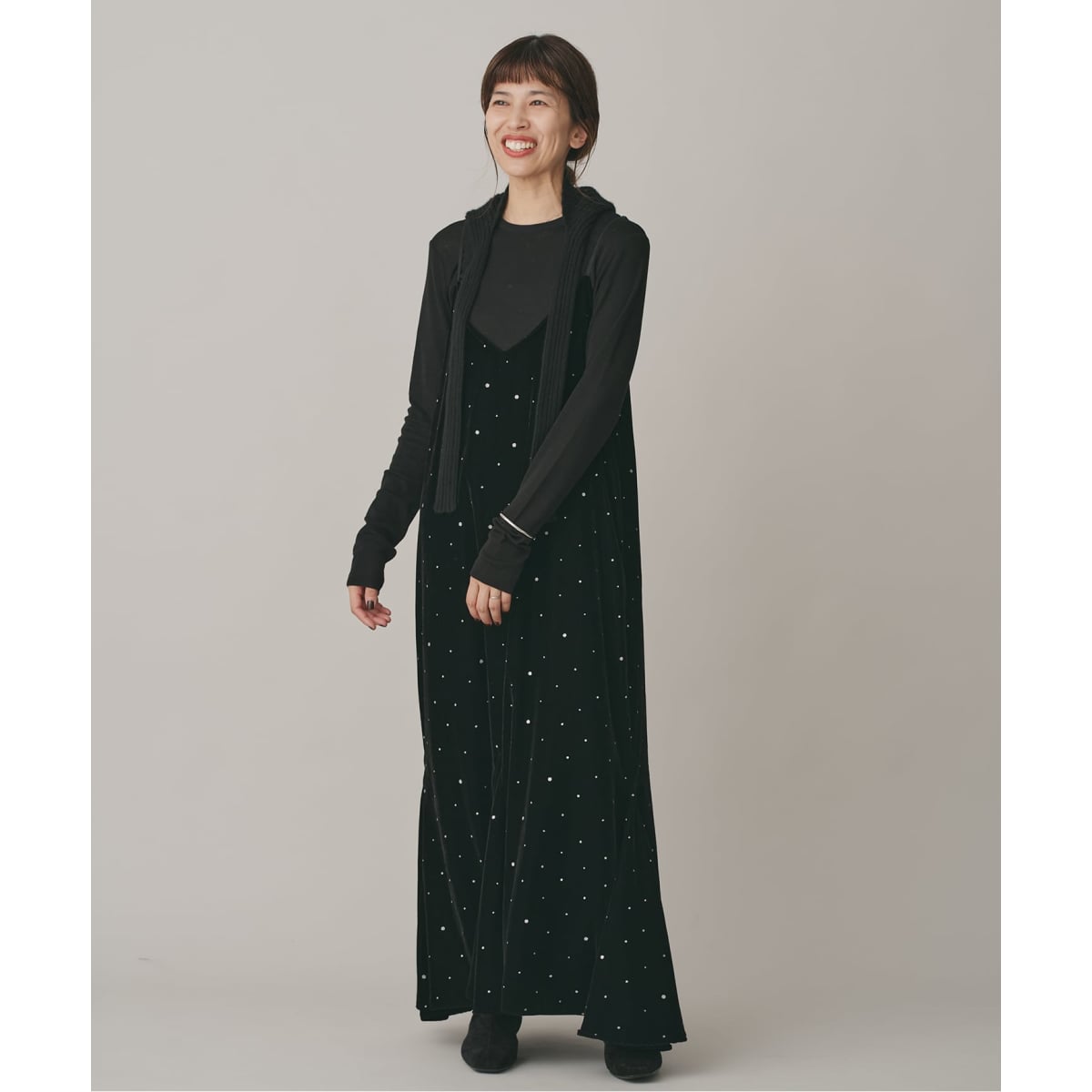 m*g様 IENA COUTURE D’ADAM ベロアワンピース COUTURE D'ADAM/クチュールドアダム Glitter Dress ベロアワンピース