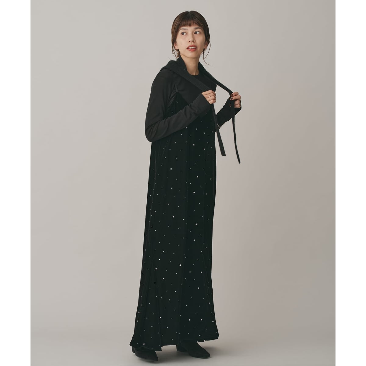 COUTURE D'ADAM/クチュールドアダム Glitter Dress ベロアワンピース