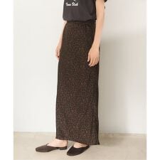 《WEB限定追加予約》BLACK レオパードスカート
