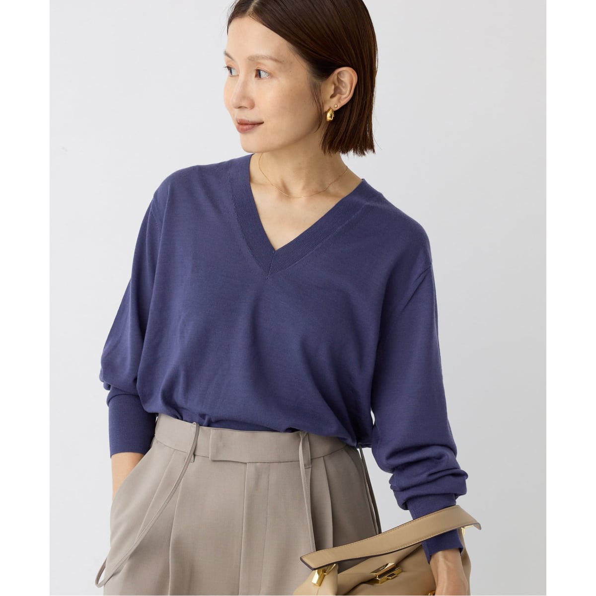 ジャーナルスタンダードレサージュ FOX CASHMERE Vネックプルオーバー ジャーナルスタンダード レサージュ JOURNAL STANDARD L'ESSAGE