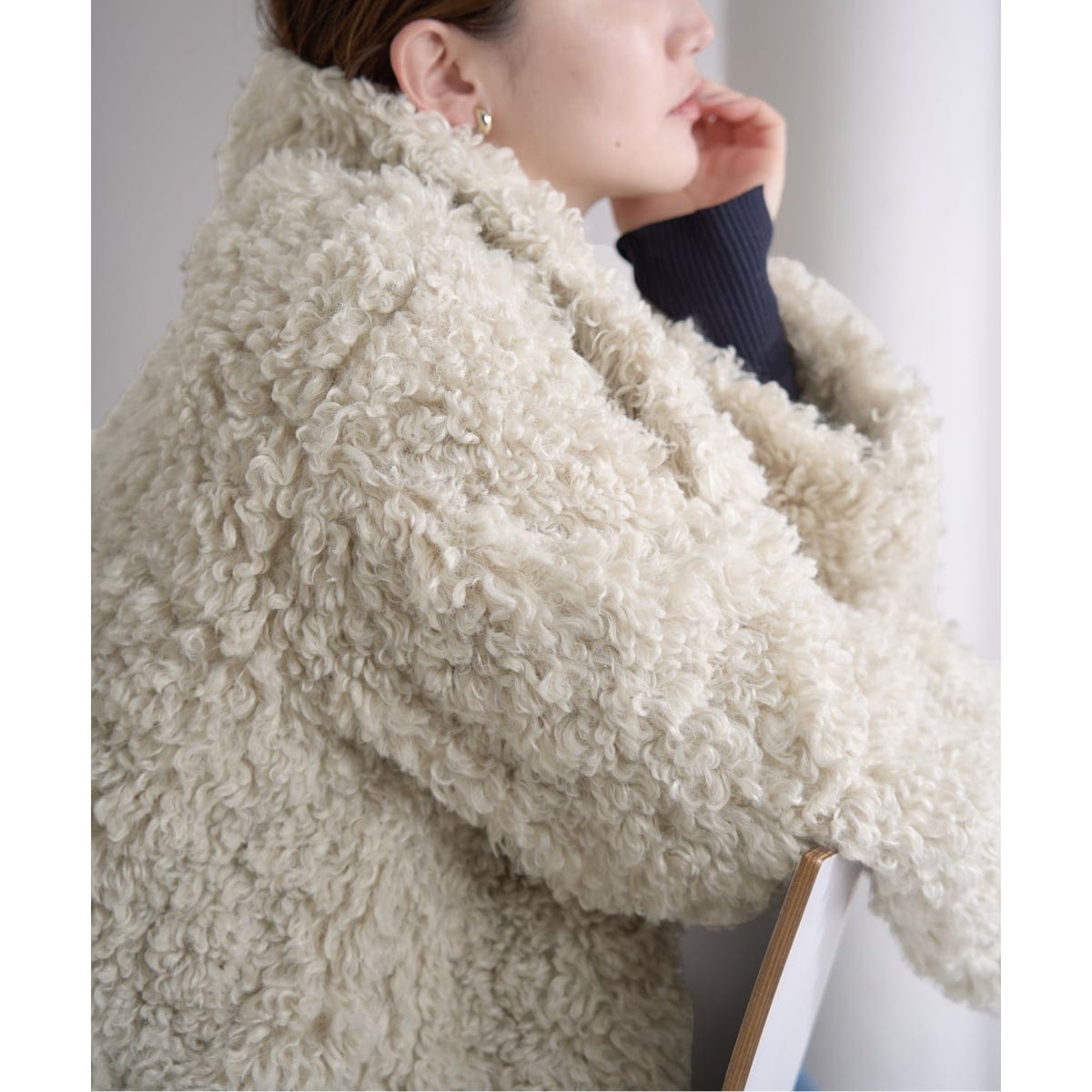 モヘヤミックスシャギーショートコート | イエナ(IENA) | マルイウェブ