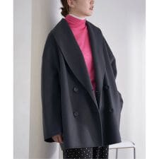 Super160 ショールカラーハーフコート