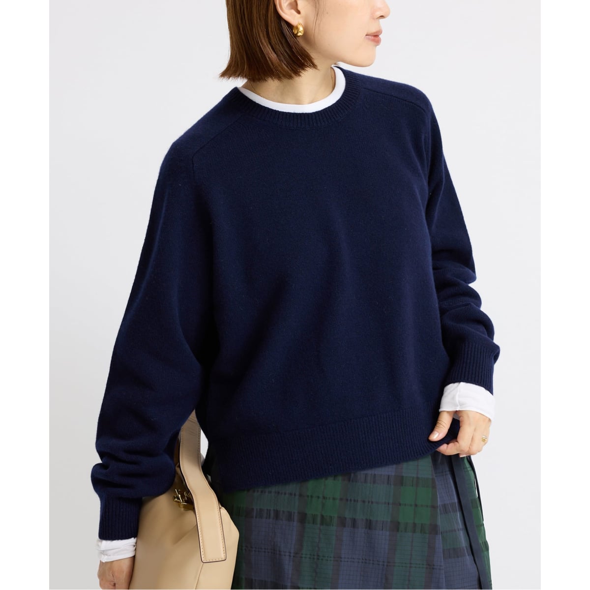 極美品☆イエナ カシミア100% 柔らか クルーネックニット プルオーバー 秋色 セール】カシミヤ クルーネックプルオーバー◇（ニット/セーター