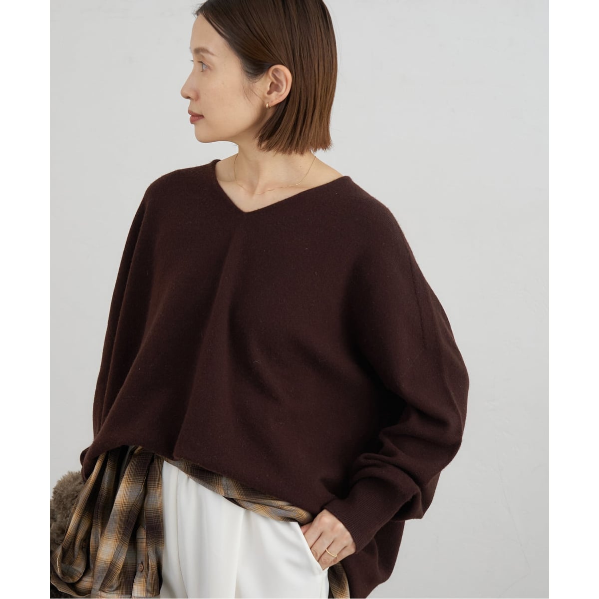 イエナ FineニュージーウールニュアンスVプルオーバー イエナ IENA Fine ニュージーウール ニュアンス Vプルオーバー