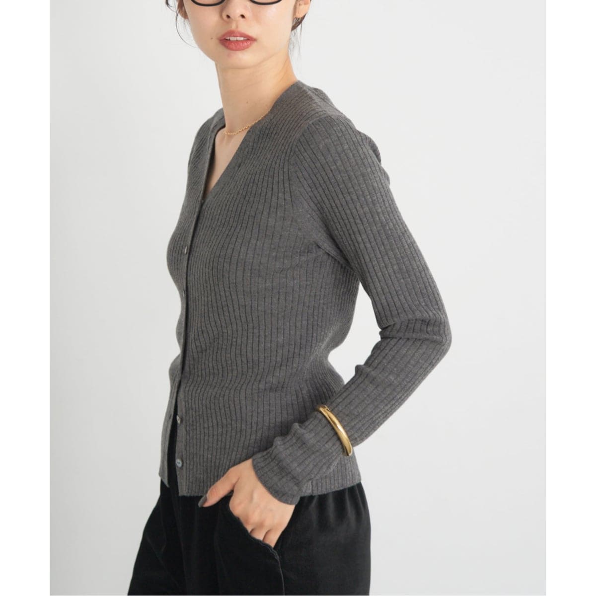 追加》フレンチリネン7分袖カーディガン | イエナ(IENA