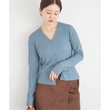 《追加》イタリア ヤーン RIB Vネックカーディガン