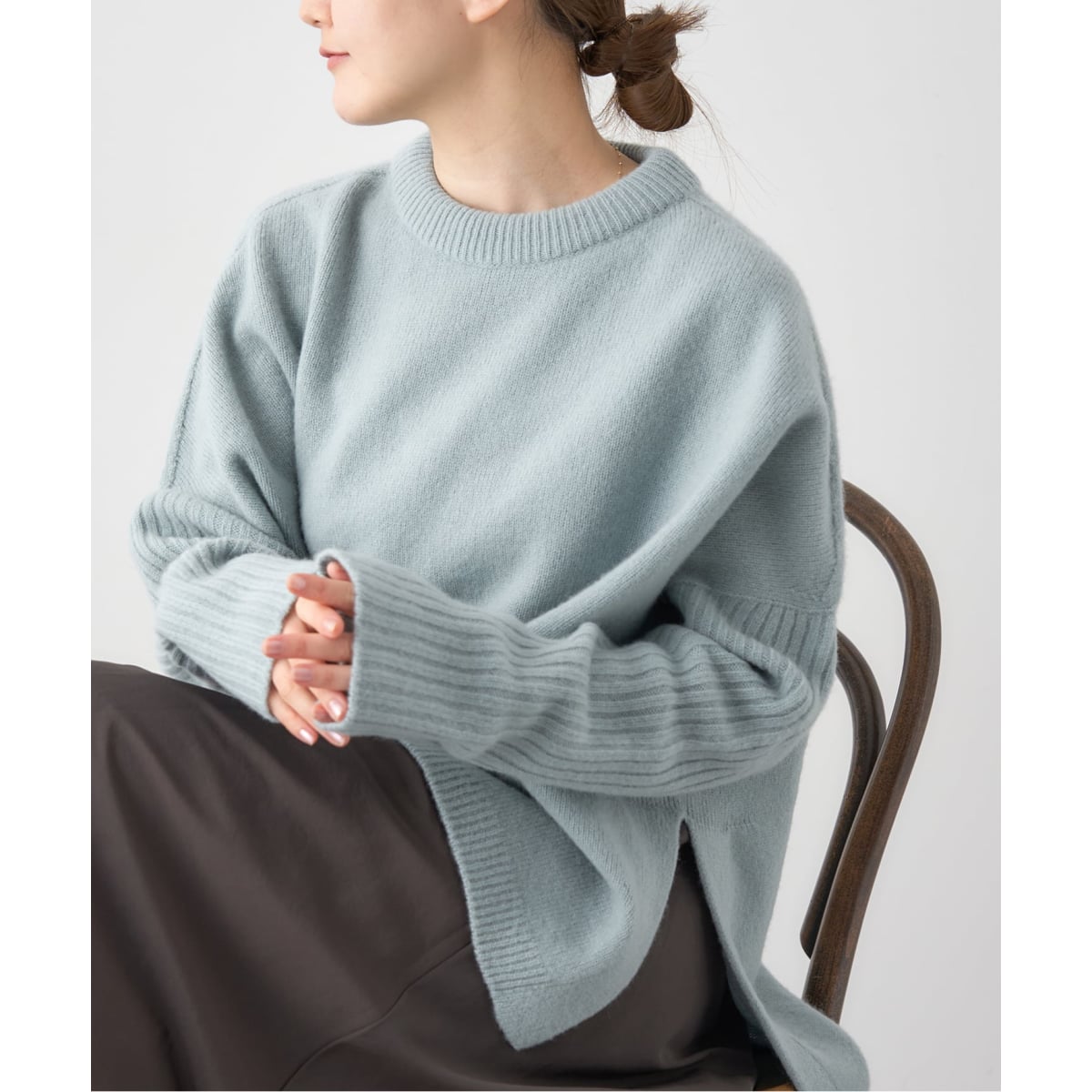 未使用　IENAワイドリブBIGプルオーバー タートルネック ワンピース IENA｜ワイドリブBIGプルオーバー | Rakuten Fashion(楽天ファッション