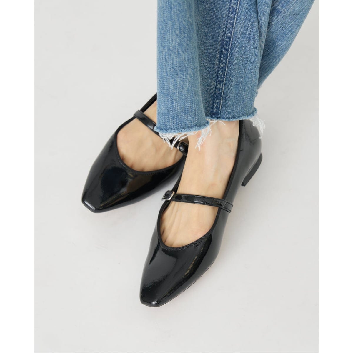 【新品】　IENA MALUS/マリュス VELVET SHOESブラック37 IENA MALUS/マリュス VELVET SHOESブラック37