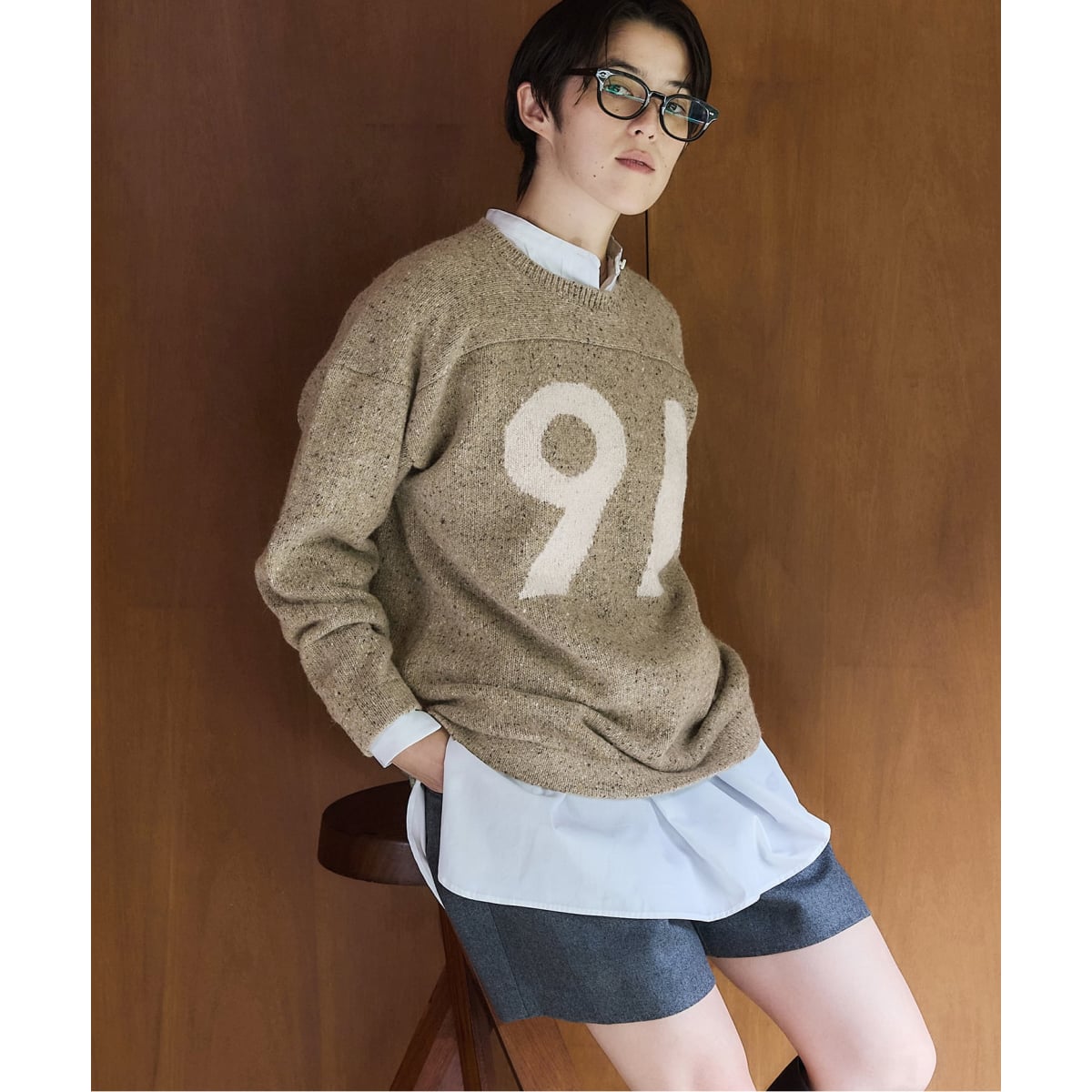 【☆即日発送可☆】イエナ　BLACK ハイネックボーダーニット レディース 追加》BLACK ハイネックボーダーニット（ニット／セーター