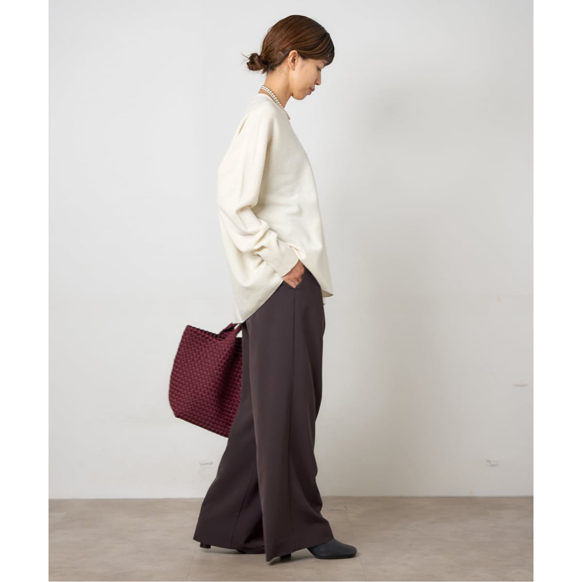ウォッシャブル アセテートツイルタックパンツ | イエナ(IENA