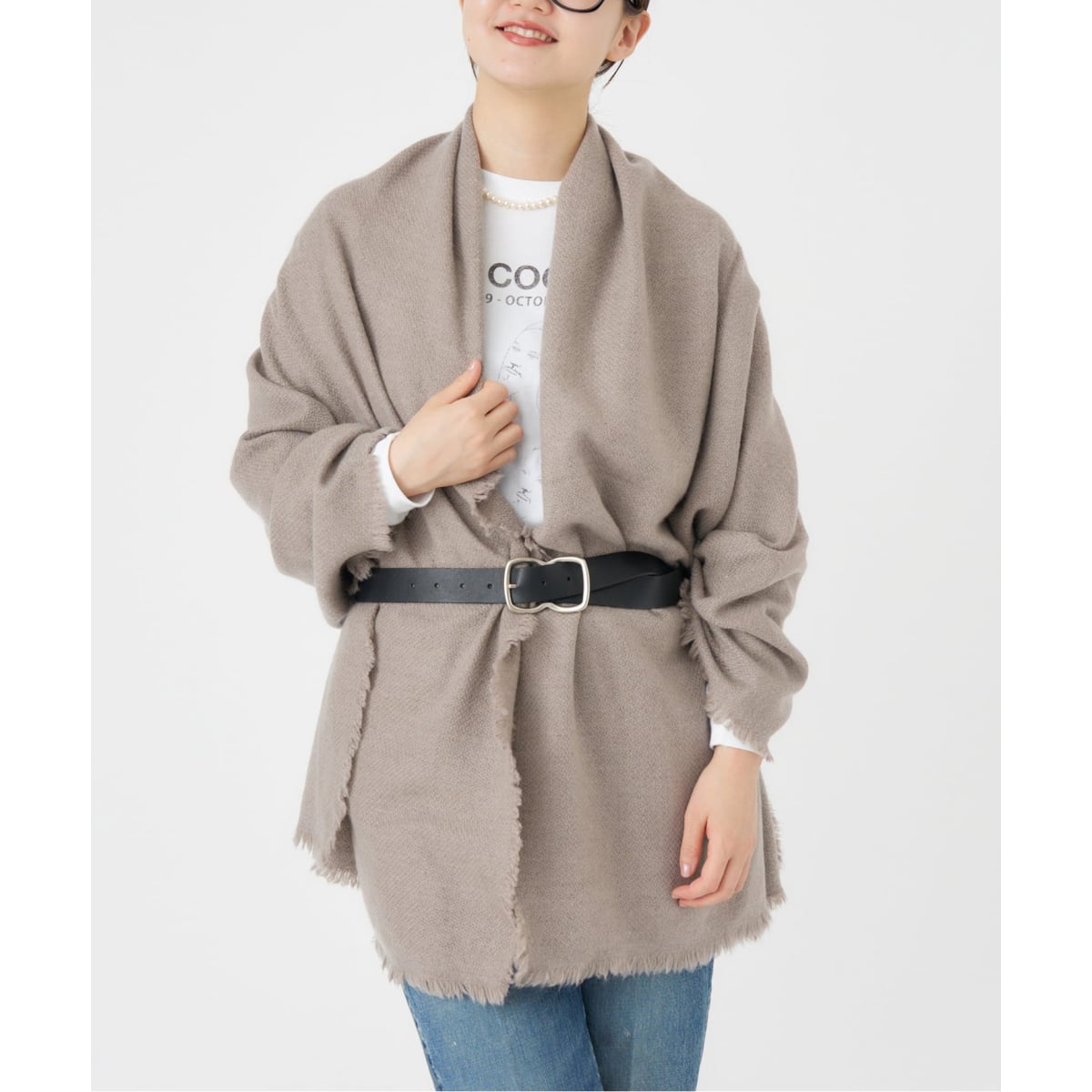 NIMNIMDUAI/ニムニムデュアイ PASHMINA WOOL PLANE STOLE ストール