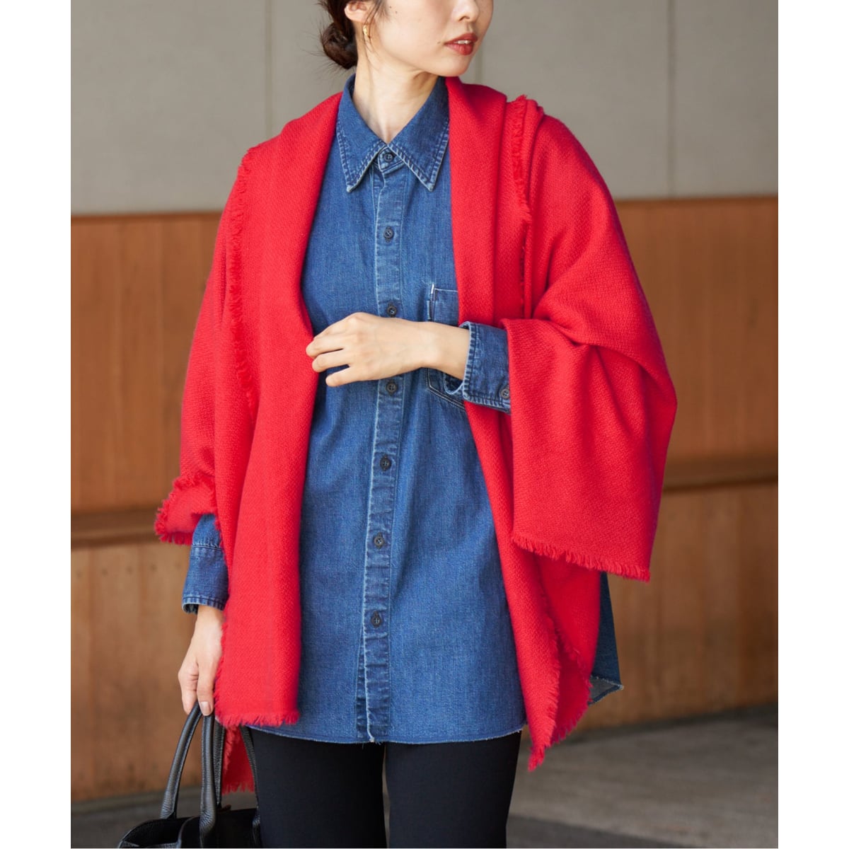 NIMNIMDUAI/ニムニムデュアイ PASHMINA WOOL PLANE STOLE ストール