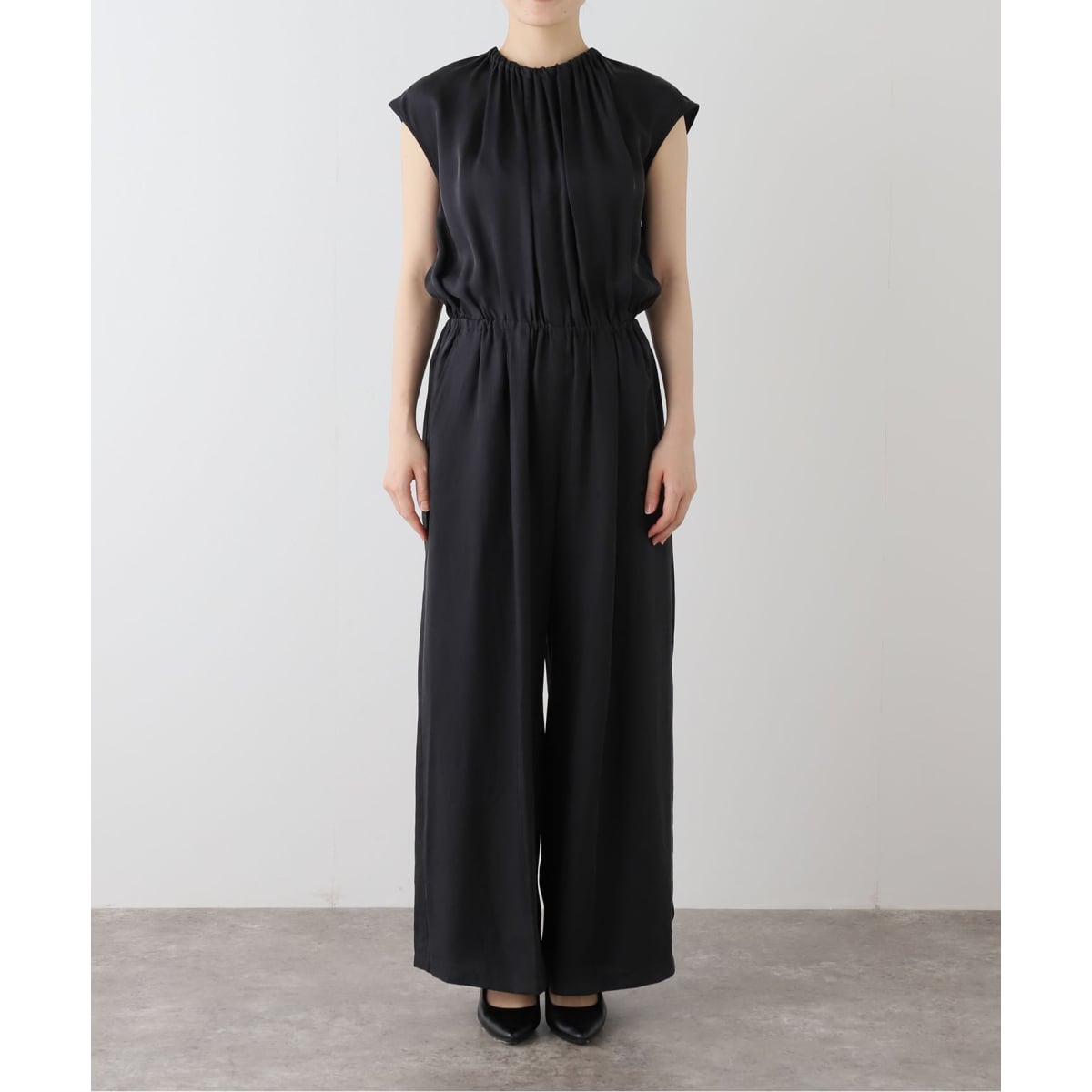 ダンプコットンフロントタックオールインワン | ノーブル(Noble