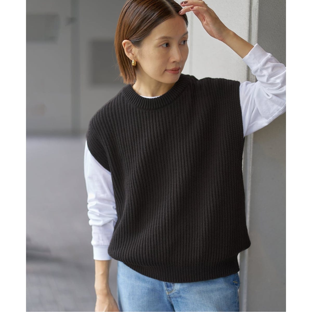 IENA テーラードベスト IENA（イエナ）の「ツイードテーラードベスト（ベスト）」 - WEAR