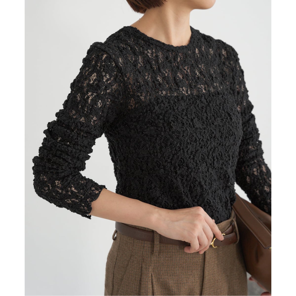 追加》Flowerストレッチレースプルオーバー | イエナ(IENA) | マルイ