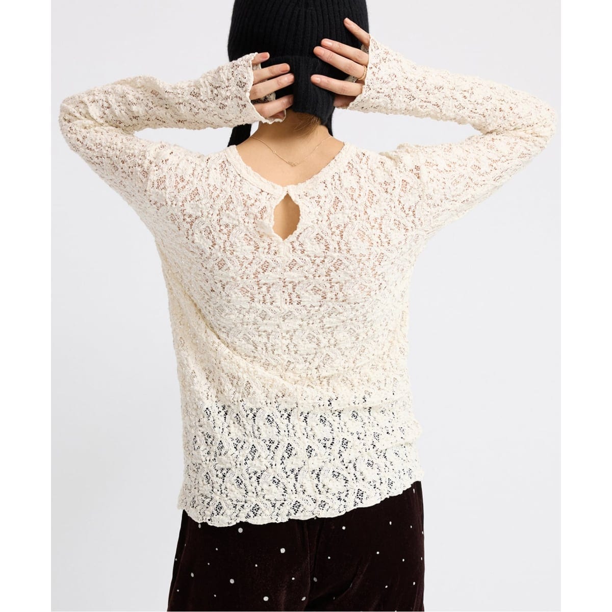 追加》Flowerストレッチレースプルオーバー | イエナ(IENA) | マルイ